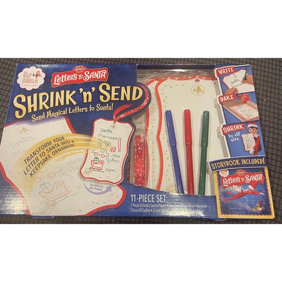 Elf on The Shelf Book Letters to Santa set Shrinky Dinks New - Picture 1 of 4